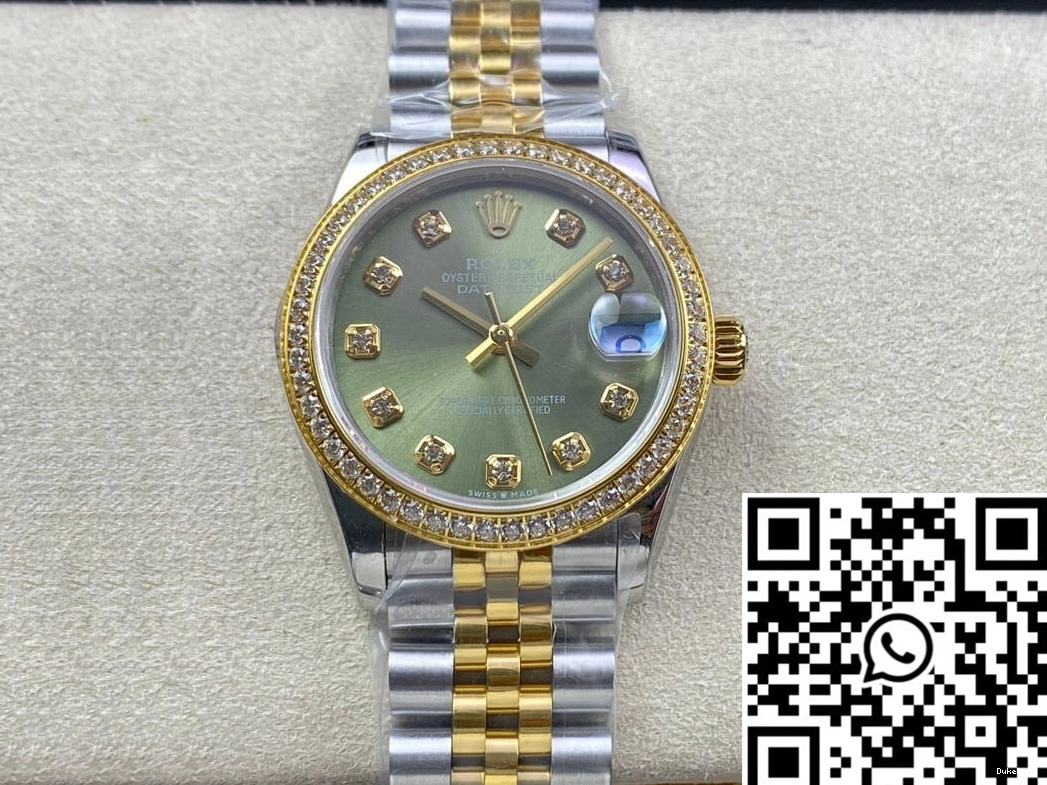 M278383RBR-0030 Factory EW Dial Green Rolex 31MM Datejust 0722